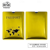 cheap RFID Card Holder-100 Pack RFID Blocking Sleeves Set, Credit Card Protectors or Passport Sleeves, Identity Theft Protection for Travel, Colorful Slim Card Holder for Wallets, Anti-Theft Shield