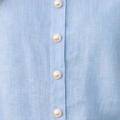 billige Enkle bluser-Dame Skjorte Sommerskjorte Uformell skjorte Skjorte med knapper Helfarge عادي Elegant Ferie Mote Kortermet Peter Pan krage Vanlige topper Gateklær Strand Ferie Blå Svart Hvit Rosa Rød Sommer Vår Høst