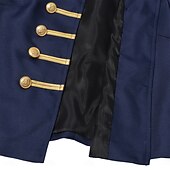 economico Capispalla-Medievale Rinascimento Cappotto Lunghe Gentildonna Nobildonna Tinta unica Aderente &amp; Svasato Costume Per donna Reale Halloween Carnevale Fiera Rinascimentale LARP Adulti Cappotto