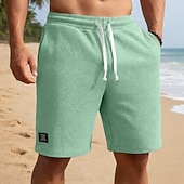 economico Pantaloncini casual-Per uomo Pantaloncini Waffle Shorts Pantaloncini casual Tasca Elastico in vita Testurizzato Semplice Comodità Traspirante Lunghezza al ginocchio Casuale All'aperto Spiaggia Vacanza Moda Blu marino