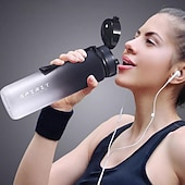 cheap Water Bottles-650ML Large Capacity Sports Water Bottle Leak Proof Colorful Plastic Cup Drinking Outdoor Travel Portable Gym Fitness Jugs Durable PC Material for Cycling, Running &amp; Fitness