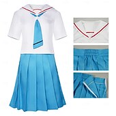 cheap Anime Costumes-Time Travel Anime Outfits Cosplay Suits JK Masquerade Daily School Uniforms Anime Expo Costume For Women's Adults'