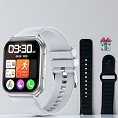 abordables Smartwatch-Smart Watch for Men Women with 2 Straps, Fitness Tracker with Sleep Monitor, DIY Watch Face 1.83" Touch Screen Smartwatch, Activity Tracker for Android iOS Phones
