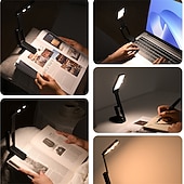 olcso Olvasólámpák-1 db 2 db hordozható összecsukható lámpa USB töltéssel, összecsukható LED asztali lámpa, energiatakarékos, újratölthető LED olvasólámpa