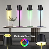 baratos Luzes decorativas-LED Reading Desk Lamp New Modern French Style Eye-Friendly  Rechargeable, RGB, Long Battery Life, Home Use, Living Room &amp; Bedroom, Touch Dimming &amp; Color Adjustment, Ambient Light Decorative Accent,