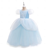 economico Costumi per bambine-Strega magica Principessa Vestito Costume Cosplay Abiti Film Moda Carino Tutù for Ragazze Bambini Mascherata Quotidiano Feste Anniversario