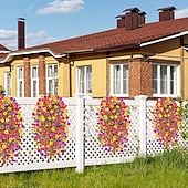 olcso Művirág-2/4 db UV-védelemmel ellátott műanyag függővirág - rendkívül oxidációálló kültéri/beltéri dekorációhoz, teraszokra, kertekbe, verandákra, ablakokba alkalmas - élénk színű művirágok