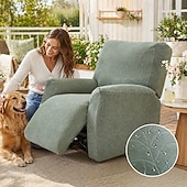 abordables Housse de fauteuil inclinable-Housse de canapé imperméable à grandes feuilles, antidérapante et lavable, idéale pour le salon.