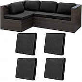 رخيصةأون غطاء وسائد الفناء-4 أغطية وسائد قابلة للتمدد للفناء، بديل لأغطية الأرائك الخارجية، أريكة خارجية &amp;أغطية للأرائك، وأغطية للوسائد لأثاث الفناء، وواقيات أثاث قابلة للغسل وإعادة الاستخدام