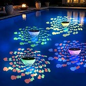 preiswerte Unterwasserlampen-1/2 Stück Solar-Schwimmleuchte für Pools, 5 Beleuchtungsmodi, IP65 wasserdicht, schwimmende Leuchten für Teiche, Thermalquellen, Aquarien, Pools, Garten, hängende Bäume, Partys, Projektions- und