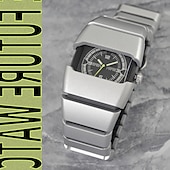 cheap Quartz Watches-Men's Futuristic Sports Watch with Luminous Glow in the Dark Dial, Tactical Rectangular Quartz Wrist Watch with Integrated Silicone Strap, Night Light Function, Cool Fashion Gift for Men Boys