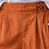 economico Pantaloncini Bermuda-Per donna Bermuda Shorts Pantaloncini Estivi Shorts da Spiaggia Vacanza Moda Casual Quotidiano Corto Vita Alta Tinta unica Semplice Patchwork Fascia Elastica Comodità Morbido Traspirante Inelastico