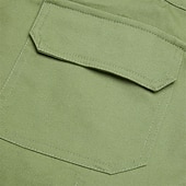 abordables Vacances-Homme Pantalon cargo Shorts cargo Shorts Short décontracté Avec Poches Taille Élastique Bloc de Couleur Uni Longueur Genou Occasionnel Extérieur Vêtements de rue Mode Streetwear Vert + Gris Noir