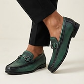 baratos Mocassins de couro premium-Mocassins masculinos de couro amarelo com fivela de metal, couro bovino de alta qualidade, sapatos sociais elegantes e casuais para homens, ideais para o escritório, eventos sociais e momentos de lazer.