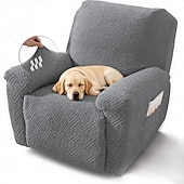 levne Kryt na psí pohovku-strečový potah na polohovací pohovku, protiskluzový potah na gauč, vhodný pro domácí mazlíčky, odolný proti poškrábání, pratelný chránič nábytku pro všechna roční období