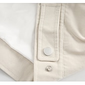 voordelige Casual Jassen-Heren Harrington-jas van 100% katoen, lichtgewicht, met ritssluiting, casual lente/herfstjas met opstaande kraag en borstzakken, zwart, marineblauw, ivoor