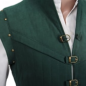 economico Cime-Medievale Rinascimento Gilet Elfo Ranger Costume Per uomo Fantasia Halloween Carnevale Mascherata Fiera Rinascimentale LARP Adulti Gilet Primavera &amp; Estate