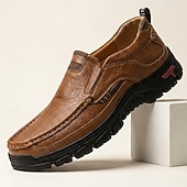 ieftine Pantofi casual slip-on-Mocasini casual maro pentru bărbați, cu vârf moale, model resort, încălțăminte confortabilă pentru călătorii și vacanțe, pentru timpul liber zilnic
