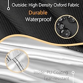 זול כיסויים לרהיטי פטיו-כיסויי כיסא פטיו עם ביצת רוכסן, כיסויי כיסא נדנדה מנצרים עם ביצת קש, כיסוי כיסא חיצוני עמיד למים ועמיד בפני מזג אוויר, כיסוי כיסא תלייה עמיד לרוח, שחור, חבילה אחת