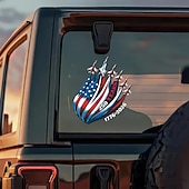 お買い得  アメリカ合衆国250周年-愛国的なアメリカ・イーグルス250周年記念の車窓用デカールステッカー、アメリカ建国500周年記念（1776-2026年）のイーグルステッカー、アメリカ独立旗デカール、耐久性のある車窓用ビニールステッカー