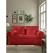 voordelige Sofadoek-Hoes voor 2-Zits Bank 100% Katoen Loveseat Hoezen Zacht en Ademend Stof voor Maximale Comfort