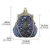 abordables Accesorios y más-Rugido 20s 1920s Retro Antiguo Bolso de mano de noche Bolsos de noche El gran Gatsby Chica de la aleta Disfraz Mujer Carnaval Mascarada Fiesta de Cóctel Fiesta temática retro Adulto Maleta