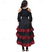 economico Outfit-Set Medievale Rinascimento Gonna Blusa / Camicia Corsetto con accessori Pirata Costume Per donna Costumi da pirata Halloween Carnevale Mascherata Fiera Rinascimentale Festa a tema retrò Adulti Blusa