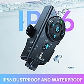 abordables Accessoires pour motos et VTT-Casque de moto Q27 avec système Bluetooth intégré, caméra HD 720p, intercom sans fil et enregistreur vidéo. &amp;Caméra embarquée pour moto avec capture photo, étanchéité IP56 et audio HD
