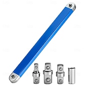 voordelige Meet- en meethulpmiddelen-Universele offset verlengsleutel, sleutel voor krappe ruimtes met een 3/8" aansluiting. &amp;1/4" aandrijfadapters voor moeilijk bereikbare plaatsen, professionele doe-het-zelf autogereedschapset,