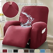 levne Potah na křeslo-Voděodolný potah na pohovku, strečový potah na polohovací pohovku z mléčného hedvábí, plné krytí, protiskluzový elastický potah, univerzální potah na masážní křeslo