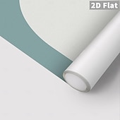 abordables Wall Stickers-Peelable Wallpaper, Blue-Gray Geometric Pattern, Bohemian Self-Adhesive Wallpaper, Removable, Suitable for Tenant Use, Suitable for Bedroom, Bathroom, Cabinet, Vinyl Wallpaper Roll