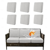 Недорогие Чехол для дивана-100% водонепроницаемые, не проливающиеся чехлы для уличных подушек, чехлы для диванов, эластичные чехлы для подушек садовых кресел, сменные чехлы для сидений, однотонные.