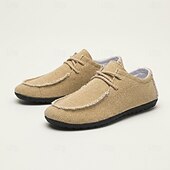 abordables Chaussures Décontractées à Lacets-Mocassins beiges en maille pour homme, à lacets, légers, respirants et confortables, parfaits pour la marche au quotidien, les voyages, la conduite, les tenues de week-end, les loisirs en plein air et un style décontracté chic.