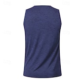 abordables Débardeurs-Homme Débardeur Gilet Sous-Vêtements T-shirt sans manches Sans manches Col ras du cou Été Printemps Uni Mode Léger Classique Séchage Rapide Salle de sport Rue Sports Bleu Blanche bleu marine T-shirt
