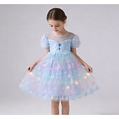 baratos Fantasias para meninas-Princesa Animal Vestidos Traje Cosplay Roupa Filme Estilo bonito Tutus Led acende for Para Meninas Crianças Baile de Máscaras Diário Festa Comic Con