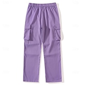 abordables Pantalons Cargo-Homme Pantalons Cargo Pantalons Pantalon tactique Pantalons de Travail Pantalon de randonnée Taille Élastique Multi-poches Poche à Rabat Uni Confort Portable Occasionnel Quotidien Extérieur Vacances