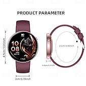 olcso Okosórák-okosóra nőknek, elegáns, kerek számlapú okosóra fitneszkövetővel, alvásfigyelővel, lépésszámlálóval, IP68 vízállósággal, barkács óralap, Android, iOS, iPhone, Samsung kompatibilis