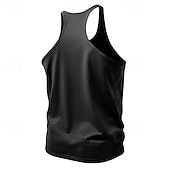 baratos Treningsskjorter uten armer-Men's Tank Top Vest Undershirt Sleeveless Shirt Sleeveless Crew Neck V Neck Scoop Neck Summer Plain Fashion Sporty Classic Quick Dry Casual Gym Street Black White Yellow Top Tee for Men