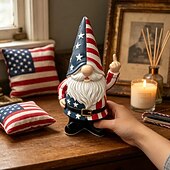  onbeleefde kabouter met opgestoken middelvinger, ondeugende tuinkabouter, grappige mini-kabouterdecoratie, beeldje met opgestoken middelvinger voor buiten in de tuin, op het terras of in het gazon.