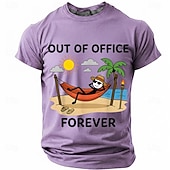  Hombre Gracioso Camiseta Manga Corta Camiseta Impresión 3D Cuello Barco Camisa Moda Design Sencillo Casual Diario Fiesta Gris Verano Primavera Ropa S M L XL XXL XXXL
