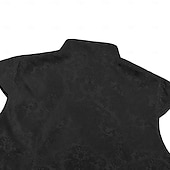 billige Topper-Retro / vintage Kostymer i middelalderstil Renessanse سترة Ermeløs Prins Adelsmann Jacquardvevnad Høy krage Kostyme Herre Royal Maskerade Renessansemesse LARP Voksne Vest