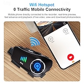 olcso Motorkerékpár- és terepjáró-kiegészítők-q28 motoros sisakkamera, 1080p HD vezeték nélküli akciókamera 50 órás akkumulátor-üzemidővel, 120°-os széles látószögű, 360°-ban forgatható, IP66 vízálló sisakra szerelhető videokamera motorozáshoz és