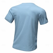 cheap Men's Casual T-shirts-Men's T Shirt Short Sleeve Shirt Tee Top Short Sleeve Crew Neck Summer Spring Solid Color Streetwear Stylish Leisure Quick Dry Slim Daily Outdoor Running Light Grey Top Tee for Men