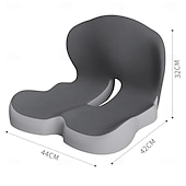 cheap Car Seat Covers-Ergonomic Memory Foam Seat Cushion - Orthopedic Chair Pad for Office Chair, Tailbone &amp; Coccyx Pain Relief Seat Pillow for Car, Gaming Chair, Wheelchair, Breathable Cover, Non-Slip