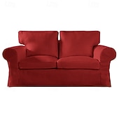 cheap Sofa Cover-2 Seat Sofa Cover or  2 Seat Sofa Bed Cover with Cushion Covers and Backrest Covers For Ektorp Couch Slipcover Washable Furniture Protector  LITB PRIME cover Ektcover