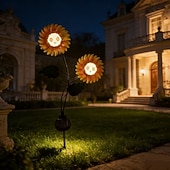  1 τεμ 2 W Ηλιακά Φώτα LED Φώτα & Φανάρια Διαδρομών Φώτα Γλυπτικής & Τοπίου Ηλιακή Τροφοδότηση Θερμό Λευκό 3.7 V Εξωτερικός Φωτισμός Αυλή Κήπος 2 LED χάντρες