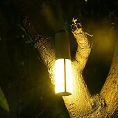 abordables Lampes et lanternes de camping-Lampe de camping LED à piles, lanterne de camping portable à intensité variable, lampe de table de camping rechargeable et déformable avec éclairage d'ambiance, lustre de camping pour éclairage