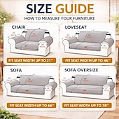 cheap Sofa Cover-100% Waterproof Couch Covers Sofa Covers for Dogs Couch Protector Triple Non-Slip Sofa Slipcover for 3 Cushion Couch Furniture Protector for Pets, Kids,Dog