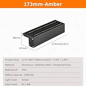 cheap Outdoor Wall Lights-Solar Wall Lights Outdoor Waterproof, LED Wall Lighting Long IP65 Waterproof Wall Lamps for Porch Patio Front Door Entryway