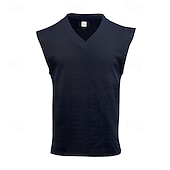 cheap Tank Tops-Men's T-Shirt Outfits Tee Top Sleeveless V Neck Spring &amp; Summer Summer Spring Knitwear Hawaiian Designer Knitted Casual Daily Home White Top Tee for Men